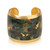 Evocateur Feathered Peacock Cuff - 1.5" in Gold