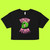 Dungeon of Delirium OG Logo on a Black Crop Top