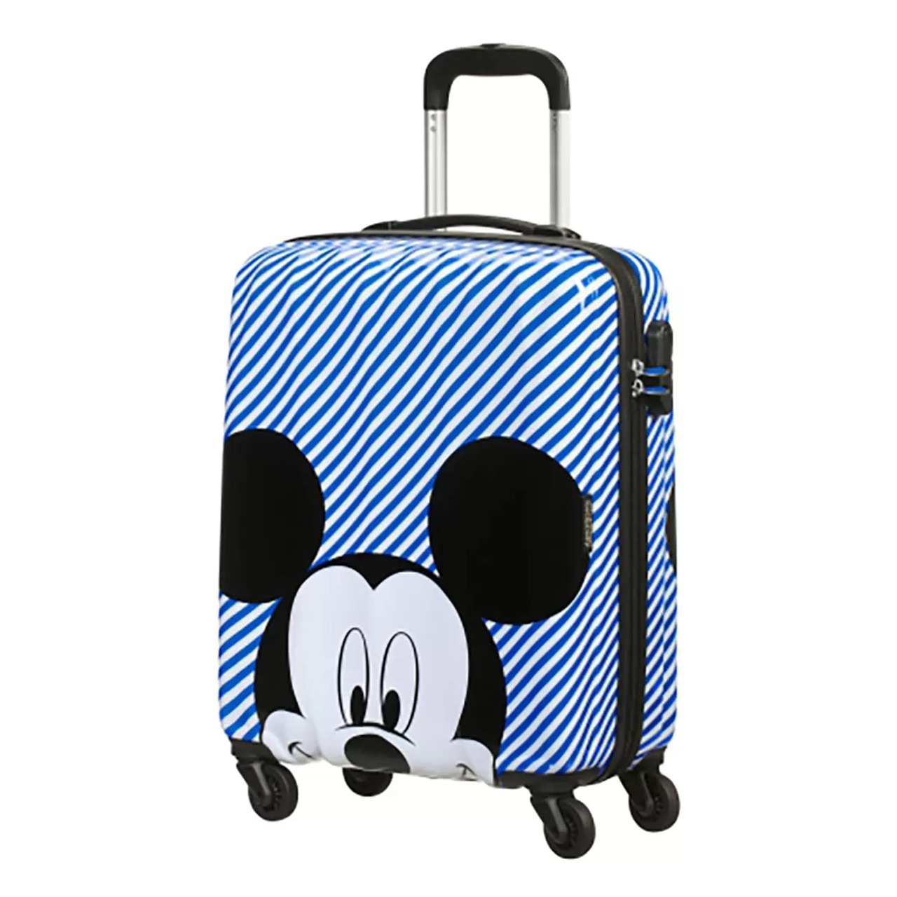 American Tourister Disney Legends 2.0 (4 Wheels) Cabin Suitcase, Mickey Blue  Stripes