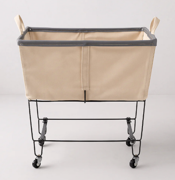 Canvas Laundry Cart - Modern Style for Large Homes & Hotels