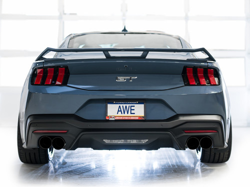 AWE Tuning 3025-43650 AWE Tuning 3025-43650 AWE 2024 Ford Mustang GT Fastback S650 RWD SwitchPath Catback Exhaust w/ Quad Diamond Black Tips