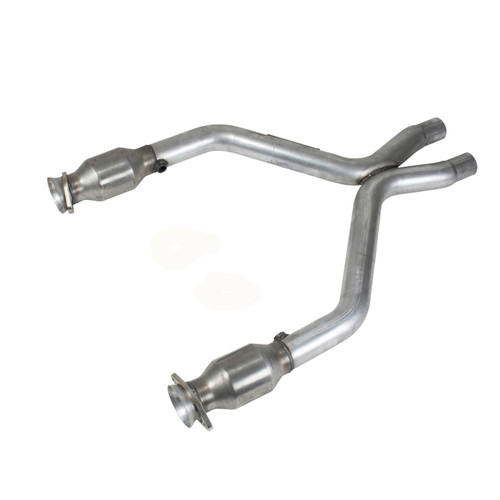 BBK 1461 BBK 1461 11-14 Mustang 3.7 V6 Short Mid X Pipe With Catalytic Converters 2-1/2 For BBK Long Tube Headers