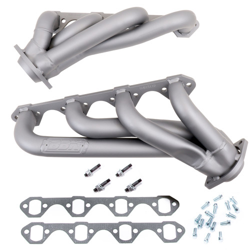 BBK 1511 BBK 1511 79-93 Mustang 351 Swap Shorty Unequal Length Exhaust Headers - 1-5/8 Titanium Ceramic