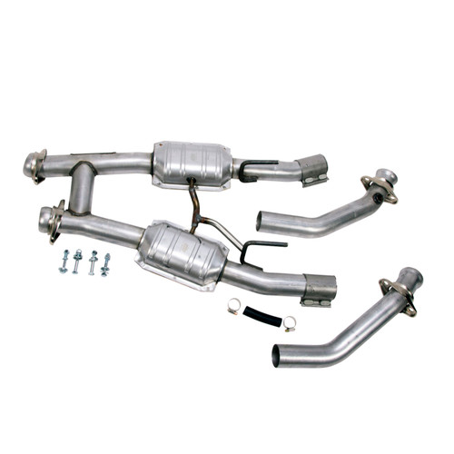 BBK 1521 BBK 1521 86-93 Mustang 5.0 High Flow H Pipe With Catalytic Converters - 2-1/2