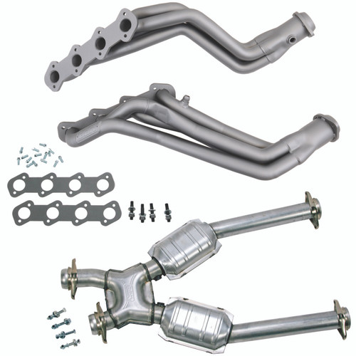 BBK 15412 BBK 15412 96-04 Ford Mustang 4.6L 2V (M/T Only) 1-5/8 Headers w/High Flow Catted X-Pipe (Ti Ceramic)