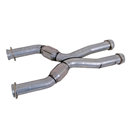 BBK 1786 BBK 1786 79-04 Mustang Coyote Swap Short Mid X Pipe w Catalytic Converters 3.0 For BBK Long Tube Headers