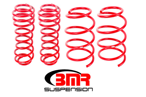 BMR Suspension SP068R BMR Suspension SP068R BMR 05-14 S197 Mustang GT Drag Version Lowering Springs (Set Of 4) - Red