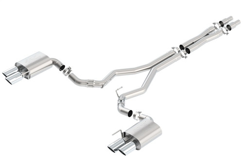 Borla 140746 Borla 140746 2018 Ford Mustang GT 5.0L AT/MT (w/o Valves) ATAK 3in Cat-Back Exhaust w/Polished Tips