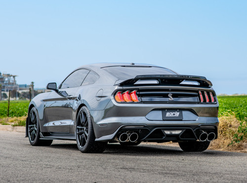 Borla 140837 Borla 140837 2020 Ford GT500 5.2L AT 3in ATAK CatBack Exhaust w/ Chrome Tips