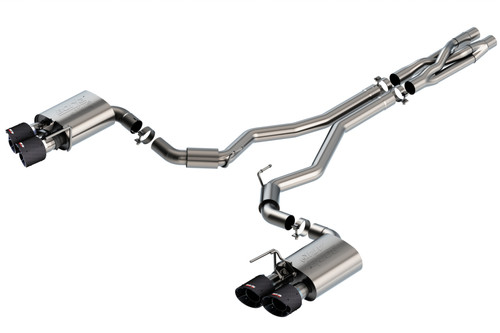 Borla 140837CF Borla 140837CF 2020 Ford GT500 5.2L AT 3in ATAK CatBack Exhaust w/ Carbon Fiber Tips