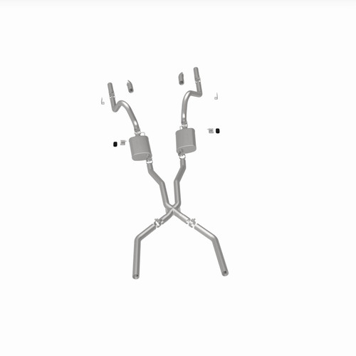 Magnaflow 15816 Magnaflow 15816 SYS C/B 67-70 Mustang 2.50inch w/Tru-X