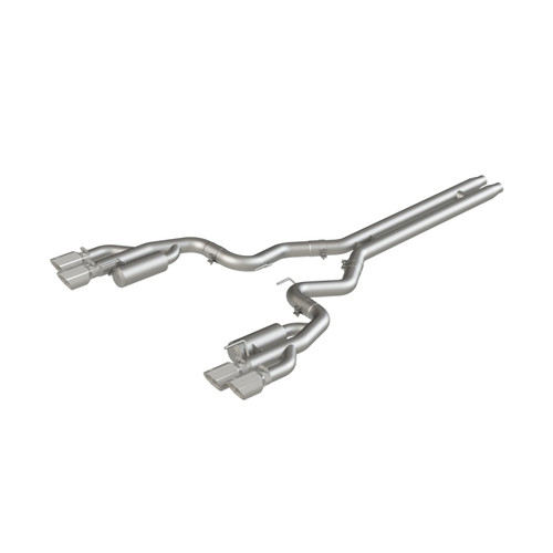 MBRP S7207AL MBRP S7207AL 18-19 Ford Mustang GT 5.0 3in Cat Back Quad Tip Race Version - AL