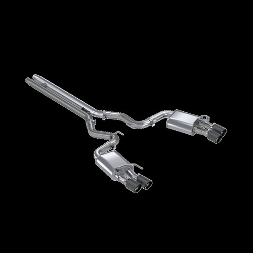 MBRP S72093CF MBRP S72093CF 18-20 Ford Mustang GT 5.0 w/ Quad Tip Active Exhaust Cat Back Split Rear T304 w/ Carb Fib Tips