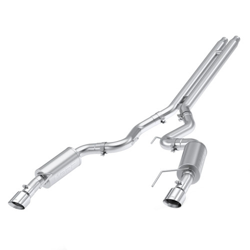 MBRP S7251AL Aluminized Steel 3in Cat-Back Exhaust for 2024-2026 Ford Mustang GT S650, 5.0 Street Version