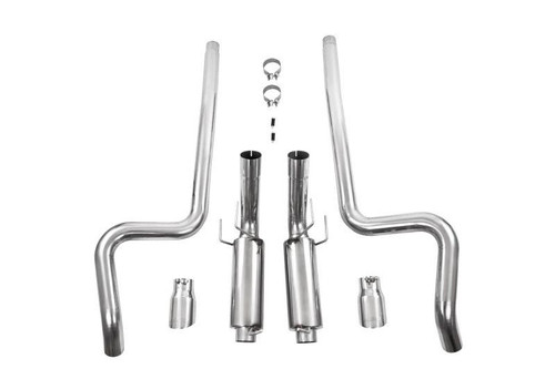 MBRP S7258409 MBRP S7258409 11-14 Ford Mustang GT 5.0L Dual Split Rear Street Version T409 3in Cat Back Exhaust System