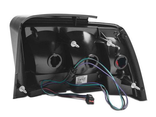 Raxiom 100807 Raxiom 100807 99-04 Ford Mustang Excluding 99-01 Cobra Icon LED Tail Lights- Black Housing (Smoked Lens)