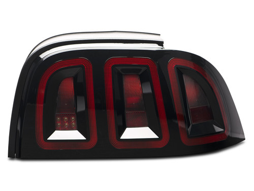 Raxiom 389876 Raxiom 389876 96-98 Ford Mustang Icon LED Tail Lights- Black Housing (Smoked Lens)