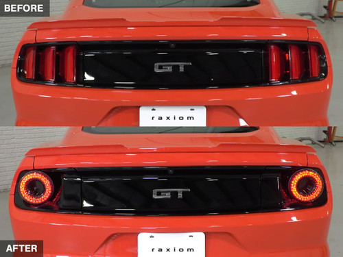 Raxiom 393827 Raxiom 393827 15-22 Ford Mustang Halo LED Tail Lights - Gloss Black Housing (Smoked Lens)