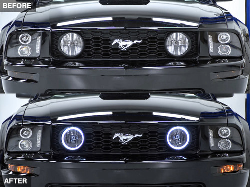 Raxiom 49134 Raxiom 49134 05-12 Ford Mustang GT LED Halo Fog Lights (Smoked)