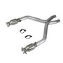 BBK 1461 BBK 1461 11-14 Mustang 3.7 V6 Short Mid X Pipe With Catalytic Converters 2-1/2 For BBK Long Tube Headers