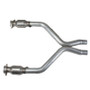 BBK 1461 BBK 1461 11-14 Mustang 3.7 V6 Short Mid X Pipe With Catalytic Converters 2-1/2 For BBK Long Tube Headers