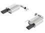 Borla 11887BC Borla 11887BC S-Type Rear Section 15-17 Ford Mustang GT 5.0L V8 MT/AT 2.5in pipe 4in tip (Black Chrome)