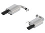 Borla 11895BC Borla 11895BC Atak S Rear Section 15-17 Ford Mustang GT 5.0L V8 MT/AT 2.5in pipe 4in tip (Black Chrome)