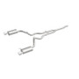 Magnaflow 19097 Magnaflow 19097 Cat Back, SS, 2.5in, Street, Dual Split Polished 4.5in Tips 2015 Ford Mustang Ecoboost