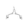Magnaflow 19097 Magnaflow 19097 Cat Back, SS, 2.5in, Street, Dual Split Polished 4.5in Tips 2015 Ford Mustang Ecoboost