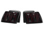 Raxiom 100807 Raxiom 100807 99-04 Ford Mustang Excluding 99-01 Cobra Icon LED Tail Lights- Black Housing (Smoked Lens)