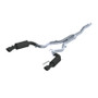 MBRP S7274BLK MBRP S7274BLK EcoBoost 2.3L Black 3in Cat-Back Dual Split Rear Exit w/o Active Exhaust (Street Version)