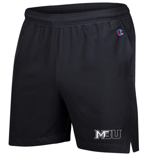 MBU Mens 5" Woven Short Black by Champion MBU Mens 5" Woven Short Black by Champion