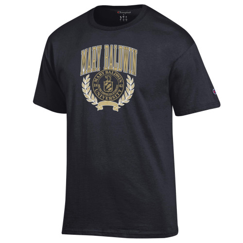 MBU Black Tee with Laurel