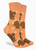 Women's Orange Squirrel Socks