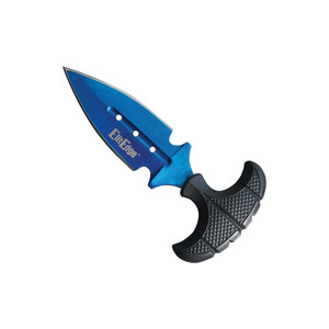 Electric Edge Palm-Lock Push Dagger - Blue Blade (SAMPLE)