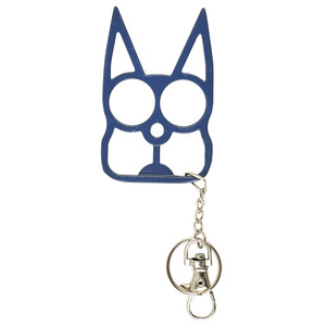 Feline Guard Palm-Anchor Self-Defense Keychain - Blue Steel (SAMPLE)