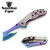 Mini-Cleaver Style Blade Folding Knife
