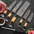Professional Kitchen Knives Custom Made Damascus Steel 5 Pcs Set