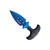 Electric Edge Palm-Lock Push Dagger - Blue Blade (SAMPLE)