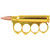 Rifle Round Stash-Compartment Brass Knuckles - Gold (SAMPLE)