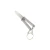 Micro Grid Quick-Flip Keychain Butterfly Knife - Silver