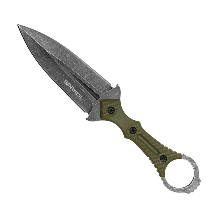 ForestGuard Stonewash Field-Ready Hunting Dagger - Green Nylon (SAMPLE)