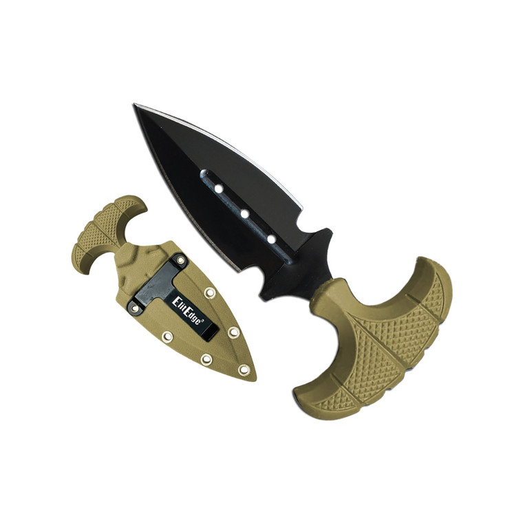 Verdant Sentinel Clip-Case Push Dagger - Green ABS (SAMPLE)