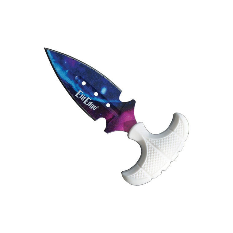 Galaxy Grip Compact Push Dagger - White Handle (SAMPLE)