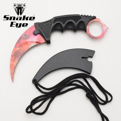 Snake Eye Tactical Karambit Style Neck Knife