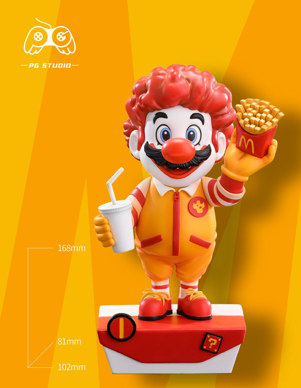 Pre-order * PG Studio McDonald's＆KFC Mario Resin Statue