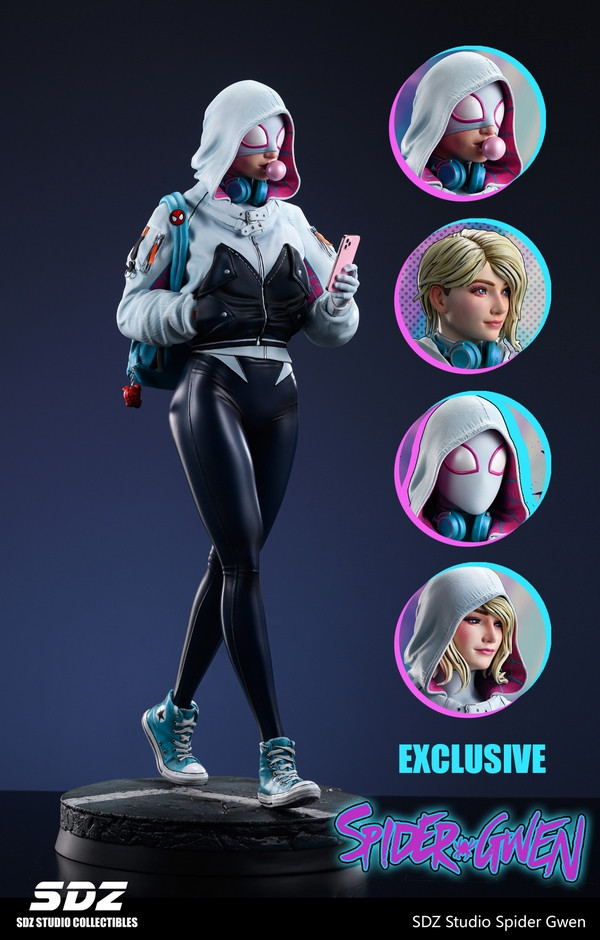 SDZスタジオ マーベル グウェン スパイダーマン SDZ Studio Pre-order * SDZ Studio Spider Gwen 1/4 Resin Statue - Bucket&Shovel