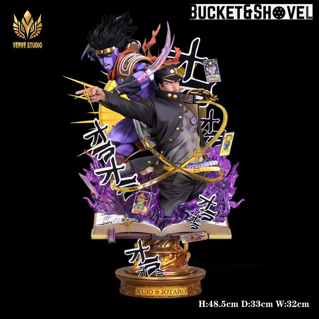 Pre-order * Verve Studio JOJO Kujo Jotaro Resin Statue - Bucket&Shovel