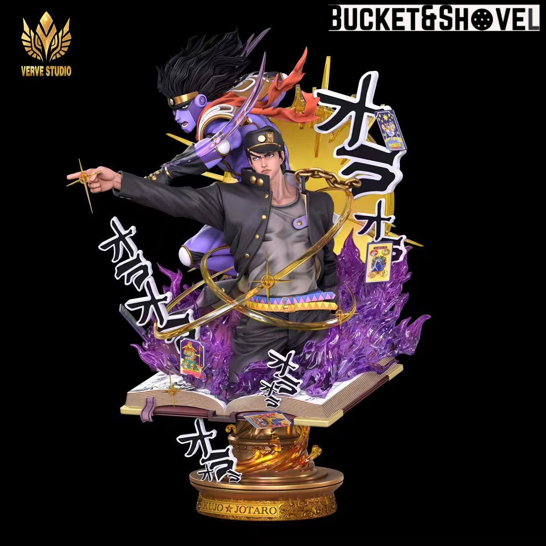 Pre-order * Verve Studio JOJO Kujo Jotaro Resin Statue - Bucket&Shovel