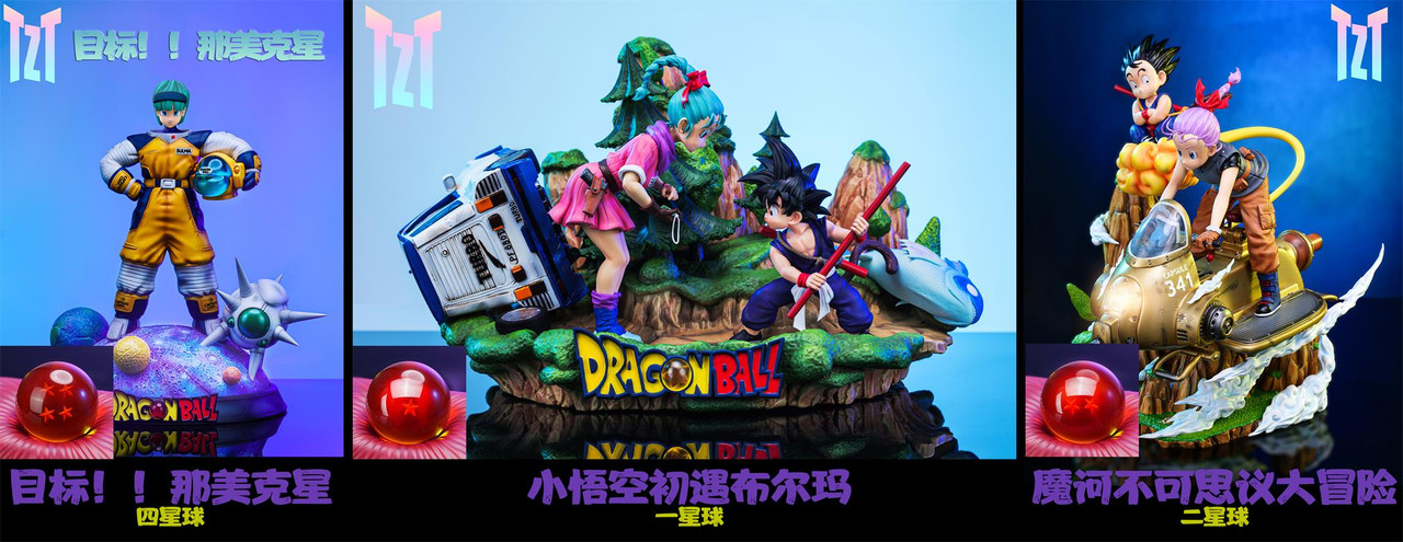 Pre-order * TZT Studio Dragon Ball Goku＆ Bulma Resin Statue